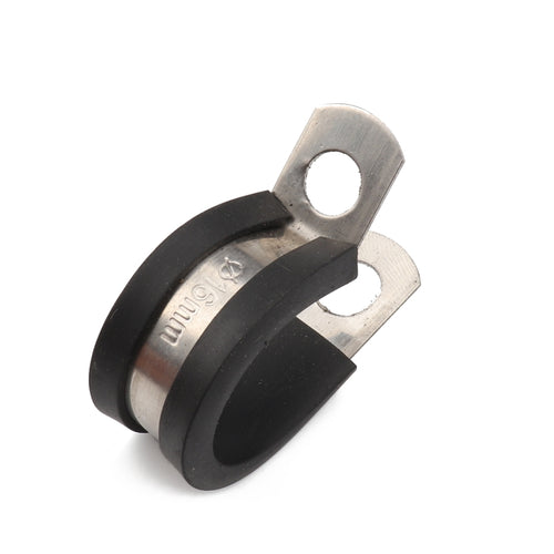 10 PCS Car Rubber Cushion Pipe Clamps Stainless Steel Clamps, Size: 1 inch (25mm), Size: 1 inch (25mm)