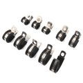 10 PCS Car Rubber Cushion Pipe Clamps Stainless Steel Clamps, Size: 5/8 inch (16mm), Size: 5/8 inch (16mm)