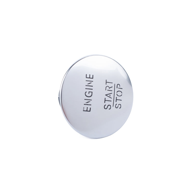 Car Keyless Switch Engine Start Key Push Button 2215450514 for Mercedes-Benz W164 W205, Silver