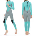 SLINX 1710 3mm Neoprene Super Elastic Wear-resistant Warm Contrast Long-sleeved One-piece Diving Wetsuit for Women, XS, S, L, XL