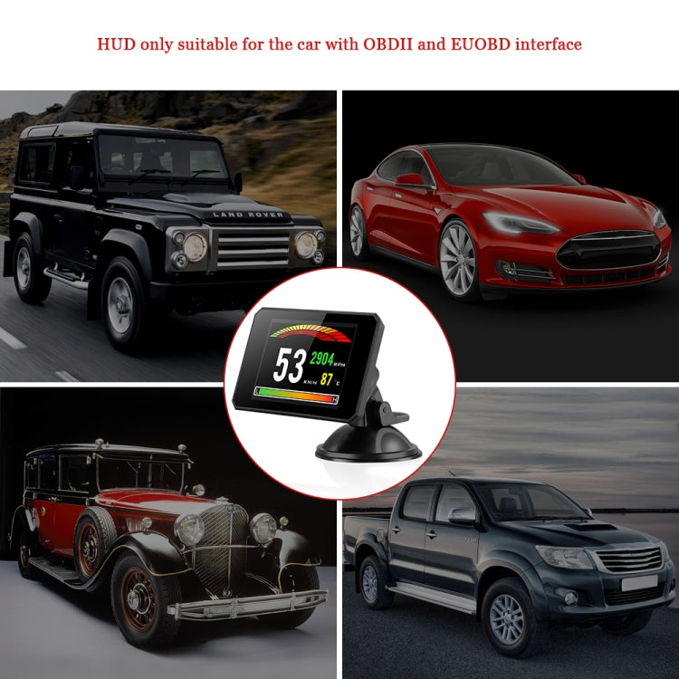 P16 Car HUD Head-up Display OBD2 Fault Code Elimination, P16