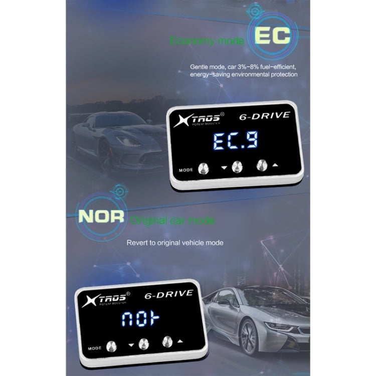 TROS TS-6Drive Potent Booster Electronic Throttle Controller, For Honda Acura MDX 2013-, For Honda Acura TLX 2014-, For Honda Acura RDX 2007-2012, For Honda Acura RDX 2013-, For Chrysler  200 2011-2014, For Chrysler 200 2015-, For Chrysler Aspen 2007-2...