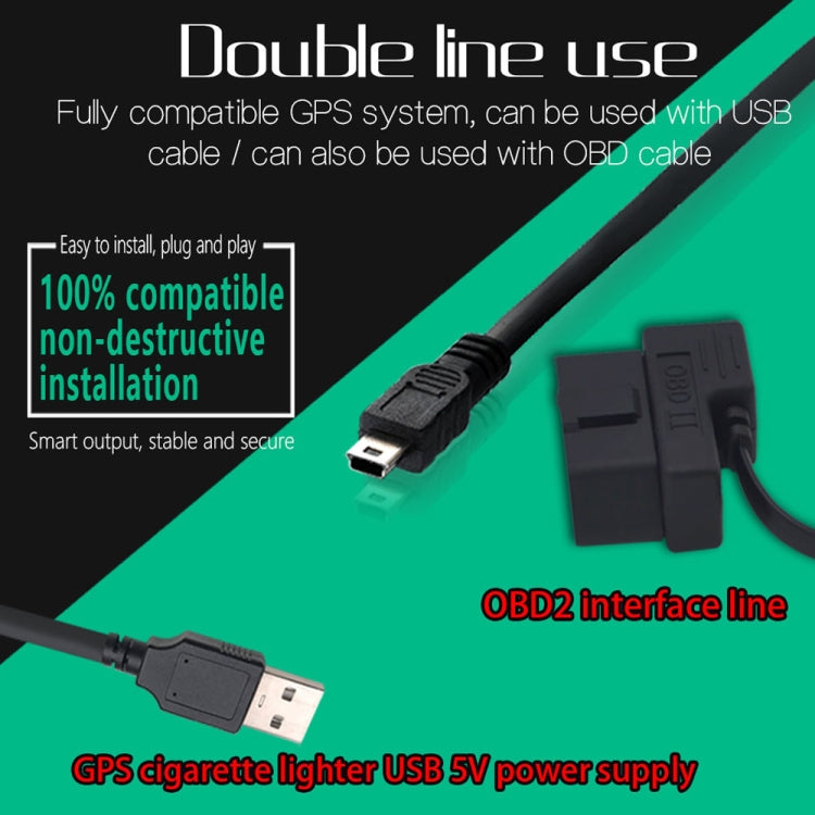 M11 Car OBD2 + GPS Mode Head-up Display HUD Overspeed / Speed / Water Temperature Alarm, M11