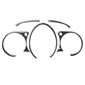 5 in 1 Car Carbon Fiber Speed Dashboard Decorative Sticker for Nissan 370Z Z34 2009-, Left and Right Drive Universal, Speed Dashboard