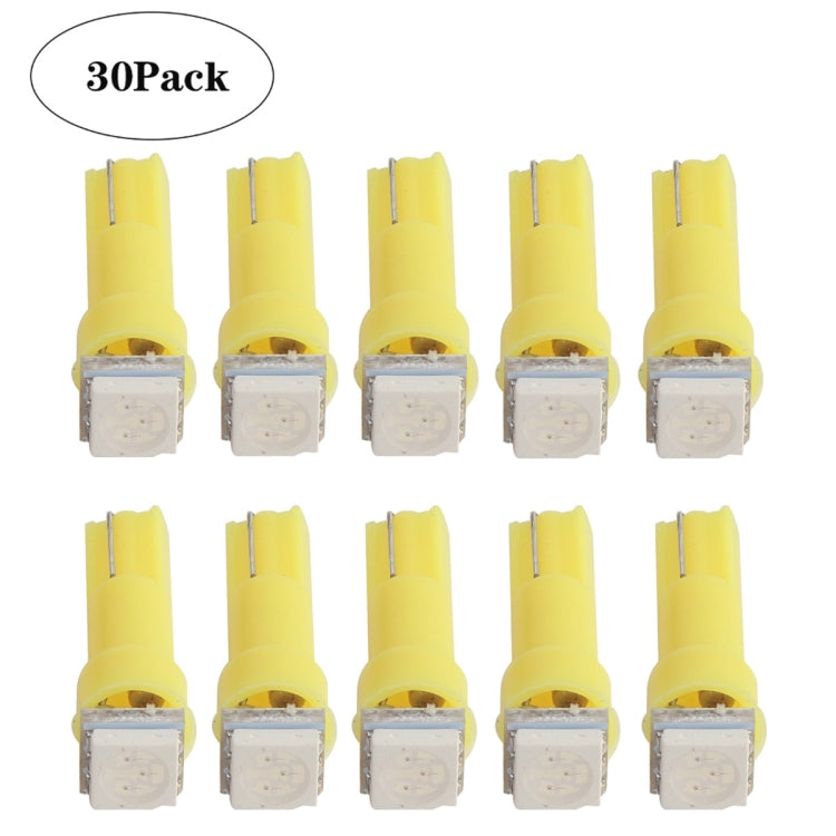 30 PCS T5 1LED SMD-5050 Car Modification LED Indicator Light Yellow Light, A3893