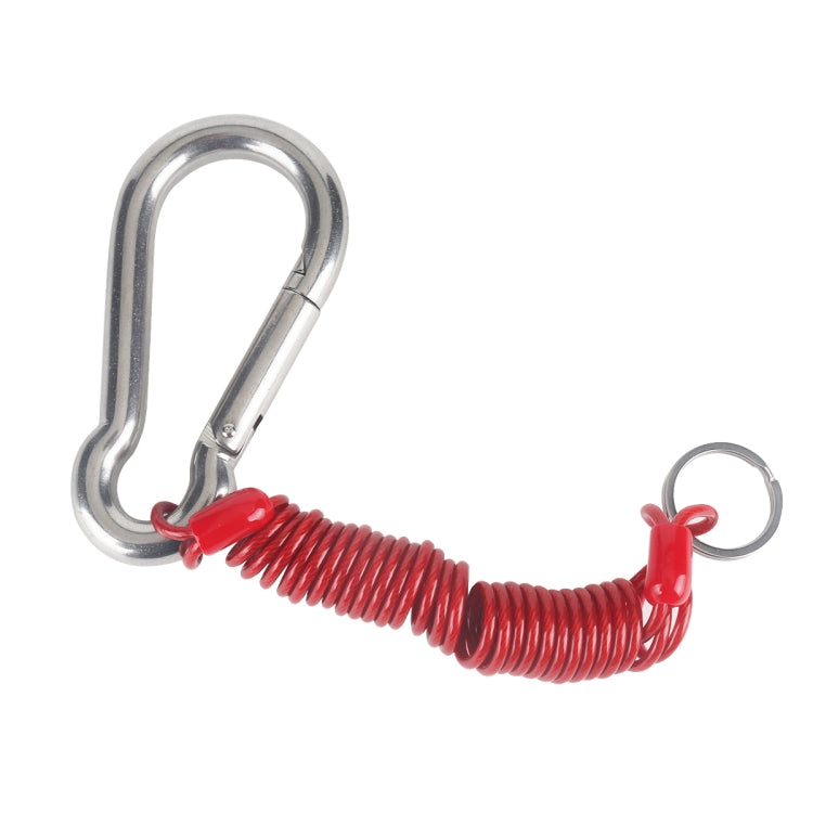 RV Trailer Spring Safety Rope Breakaway Cable, M8 x 80mm