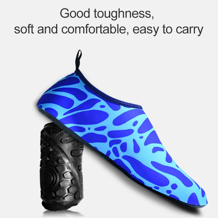 Non-slip Wear-resisting Thick Rubber Sole Diving Shoes and  Socks, One Pair, XXXS, XXS, XS, S, M
