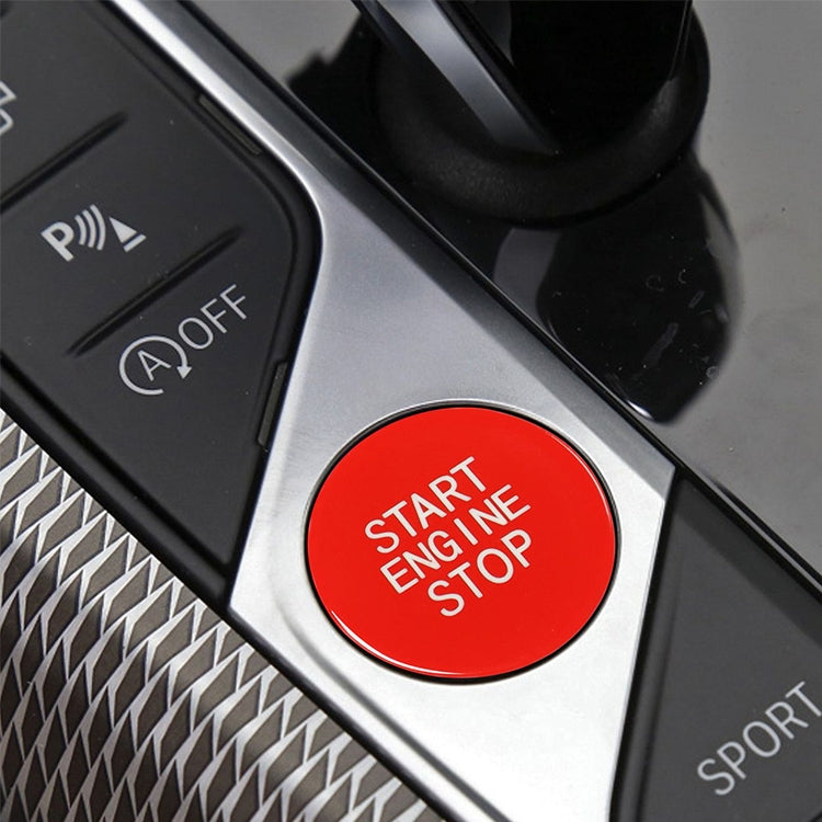 Car Carbon Fiber One-button Start Decorative Sticker for BMW 3 Series / G20 / G05 / G06 / G07 / G14 / G29 / F40 / F44, One-button Start (Red), One-button Start (Blue), One-button Start (Black), One-button Start (Yellow)