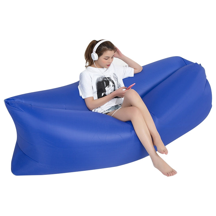 Outdoor Portable Lazy Water Inflatable Sofa Beach Grass Air Bed, Size: 200 x 70cm, 200 x 70cm Sapphire Blue, 200 x 70cm Grass Green, 200 x 70cm Red, 200 x 70cm Yellow, 200 x 70cm Purple, 200 x 70cm Orange, 200 x 70cm Sky Blue, 200 x 70cm Black         ...