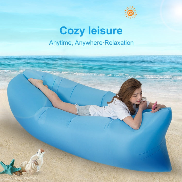 Outdoor Portable Lazy Water Inflatable Sofa Beach Grass Air Bed, Size: 200 x 70cm, 200 x 70cm Sapphire Blue, 200 x 70cm Grass Green, 200 x 70cm Red, 200 x 70cm Yellow, 200 x 70cm Purple, 200 x 70cm Orange, 200 x 70cm Sky Blue, 200 x 70cm Black         ...
