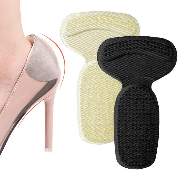 061 High-heeled Shoes Sponge Glue Soft Anti-abrasion Anti-slip Heel Protective Sticker, 061 (Black), 061 (Apricot)