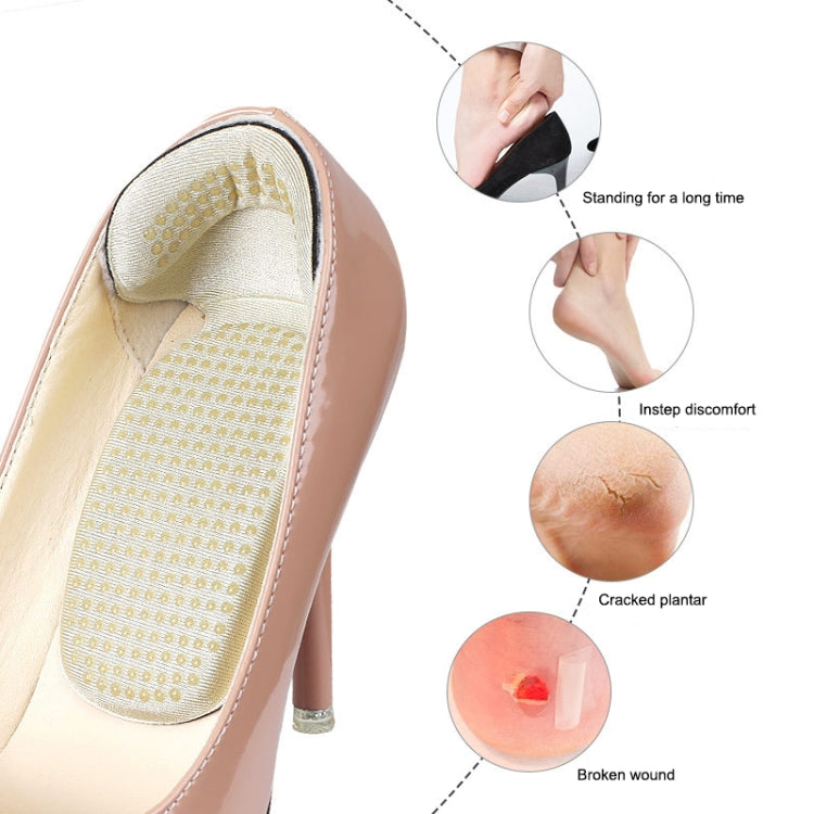 061 High-heeled Shoes Sponge Glue Soft Anti-abrasion Anti-slip Heel Protective Sticker, 061 (Black), 061 (Apricot)