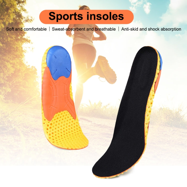 1 Pair 078 Thicken Breathable Shockproof Sports Insole Shoe-pad, 275-280mm, 078 225-230mm, 078 235-240mm, 078 245-250mm, 078 255-260mm, 078 265-270mm