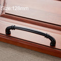 6569-128 Matte Black Peach Wood Drawer Cabinet Door Handle, 6569-128 Matte Black