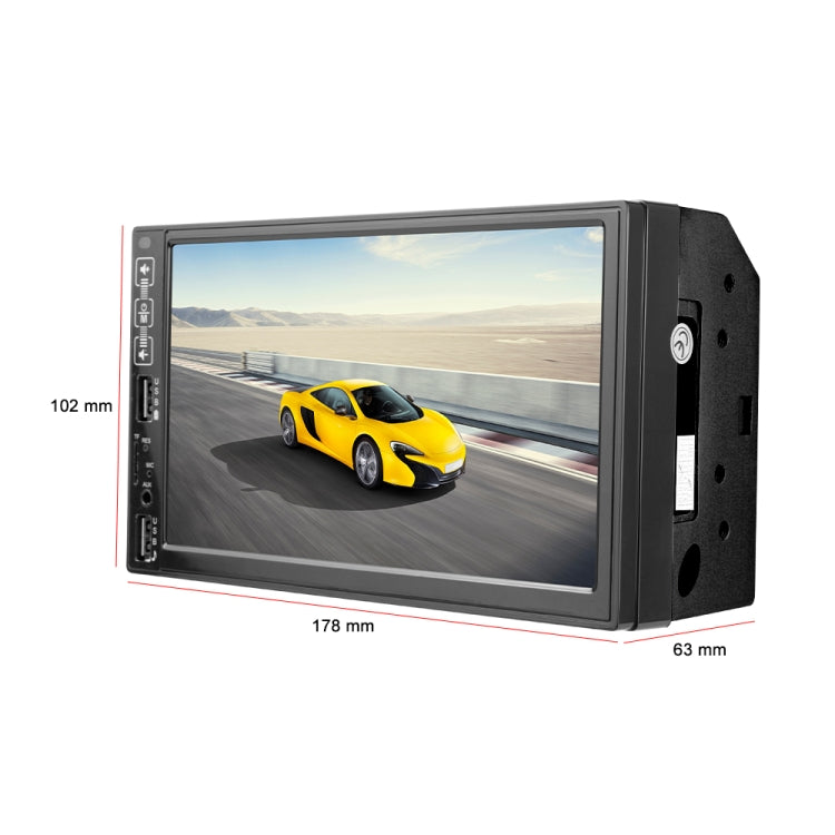 A2821 Car 7 inch Screen HD MP5 Player, Support Bluetooth / FM with Remote Control, Standard, Standard + 4LEDs Light Camera, Standard + 8LEDs Light Camera