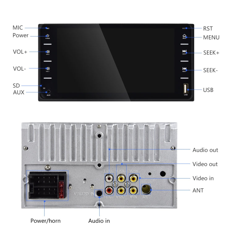 Q3160 7 inch Car Touch Capacitive Screen MP5 Player Support FM / TF / Mirror Link for Toyota Corolla, Q3160