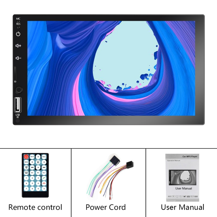Q3161 7 inch Car MP5 Player Support FM / TF / Bluetooth with Remote Controler, Q3161