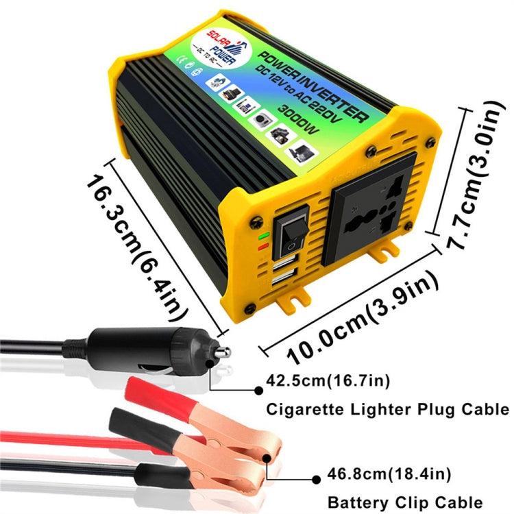 Legend I Generation DC12V to AC110V 3000W Car Power Inverter, DC12V to AC110V