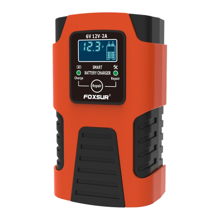 FOXSUR 2A / 6V / 12V Car / Motorcycle 3-stage Full Smart Battery Charger, 2A, US Plug, 2A, EU Plug, 2A, UK Plug
