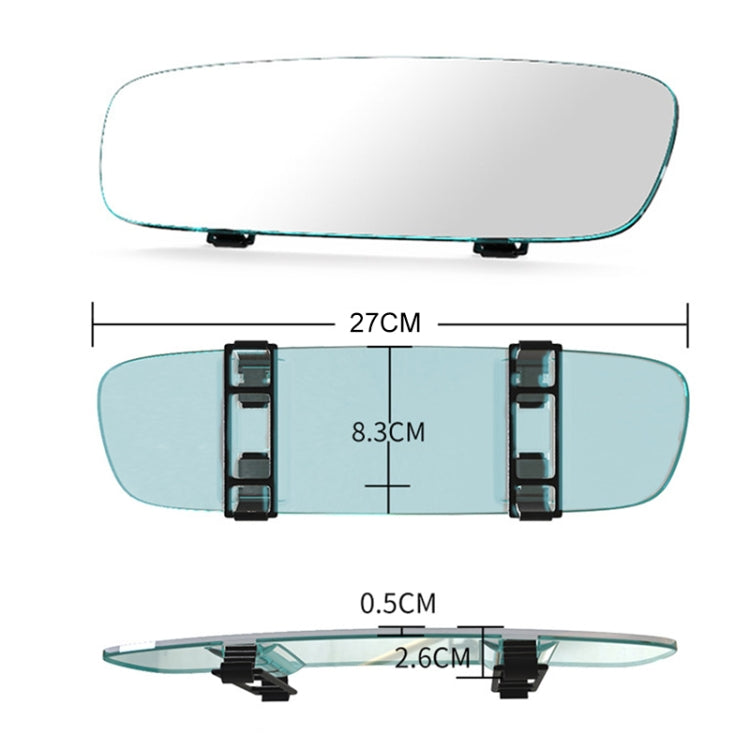Car Rearview Retrofit Frameless Clear Large Mirror, 3R-335 Planemirror 270mm, 3R-336 Planemirror 300mm, 3R-338 Curved Mirror 270mm, 3R-339 Curved Mirror 300mm