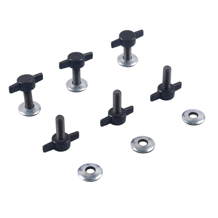 A6114 6 PCS Car Hard Top Fast Removal Screws Fastener Kit for Jeep Wrangler Sport 2007-2018, A6114