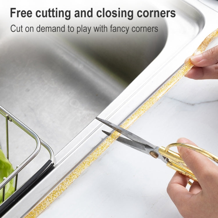 Kitchen Anti-mildew Waterproof Beauty Stitching Stickers Sink Seal Edge Line, Random Color Delivery, 6mx8mm, 6mx10mm, 6mx12mm, 6mx15mm, 6mx20mm