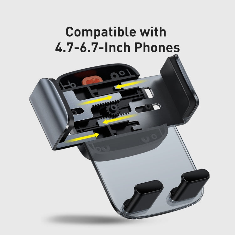 Baseus SUYK000101 Easy to Control Clamping Car Phone Holder Outlet Version, Outlet Version