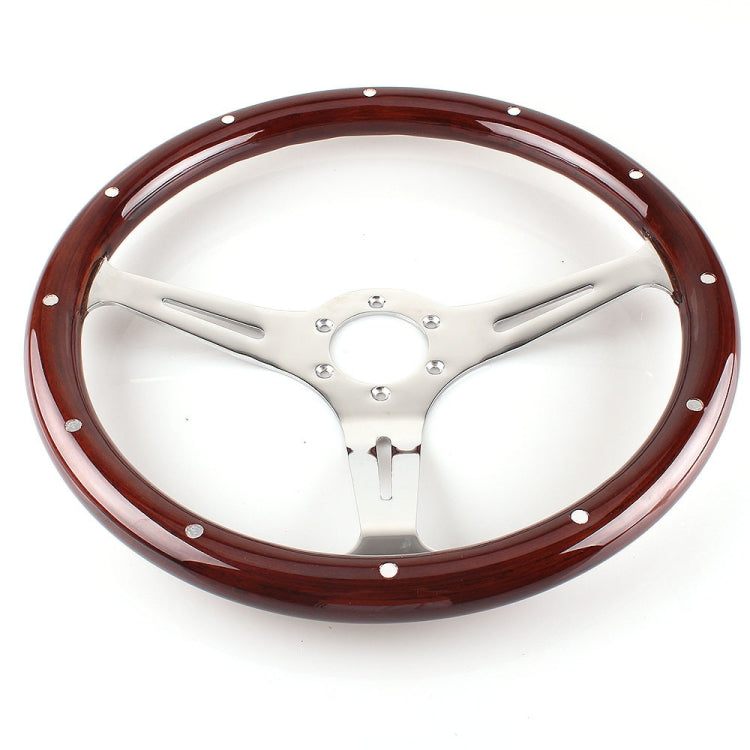 Car Modification 380mm Racing Sports Universal Perforated Steering Wheel, 380mm Steering Wheel