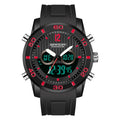 SANDA 3106 Dual Digital Display Men Outdoor Sports Luminous Shockproof Electronic Watch
