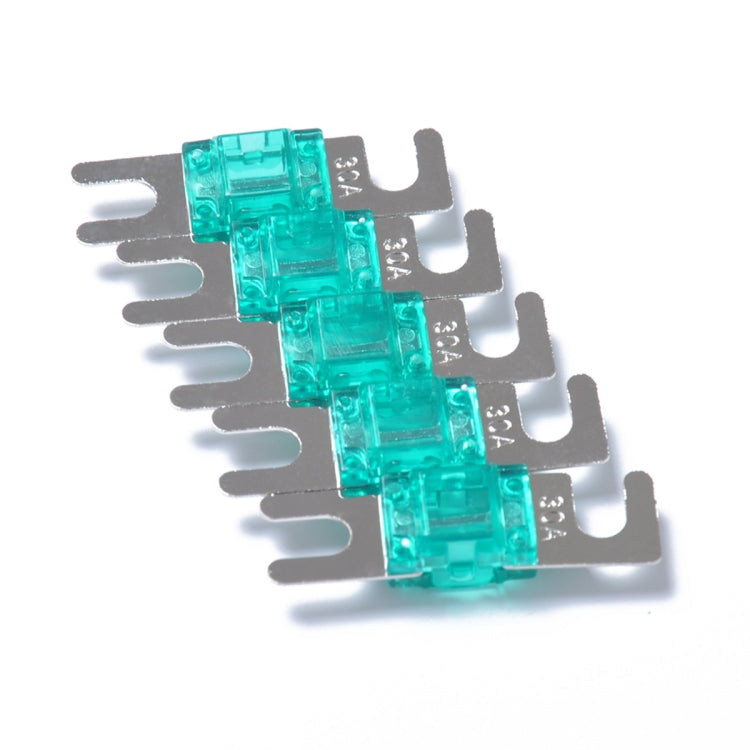 A0303 Blue 5 PCS Car Audio AFS Mini ANL 30A Fuse Nicked Plated, A0301 Green, A0303 Blue, A0304 Transparent