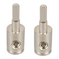 A5678 2 PCS Car Small Size Nickel-plated Brass 4GA to 8GA Audio Terminal Block, A5678