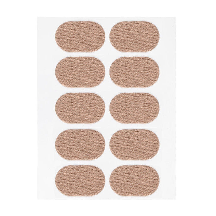 10 PCS 011 Flannel Free Stickers Multifunctional Sweat-absorbent Breathable Wear-resistant Heel Protector, Size: 3 x 2.1cm, 3 x 2.1cm