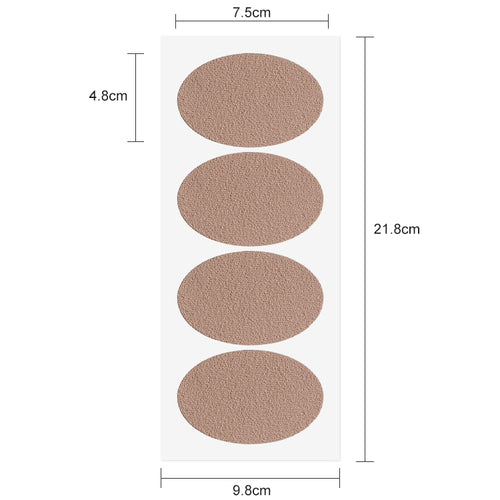 012 Flannel Free Stickers Multifunctional Sweat-absorbent Breathable Wear-resistant Heel Protector, Size: 7.5 x 4.8cm, 7.5 x 4.8cm