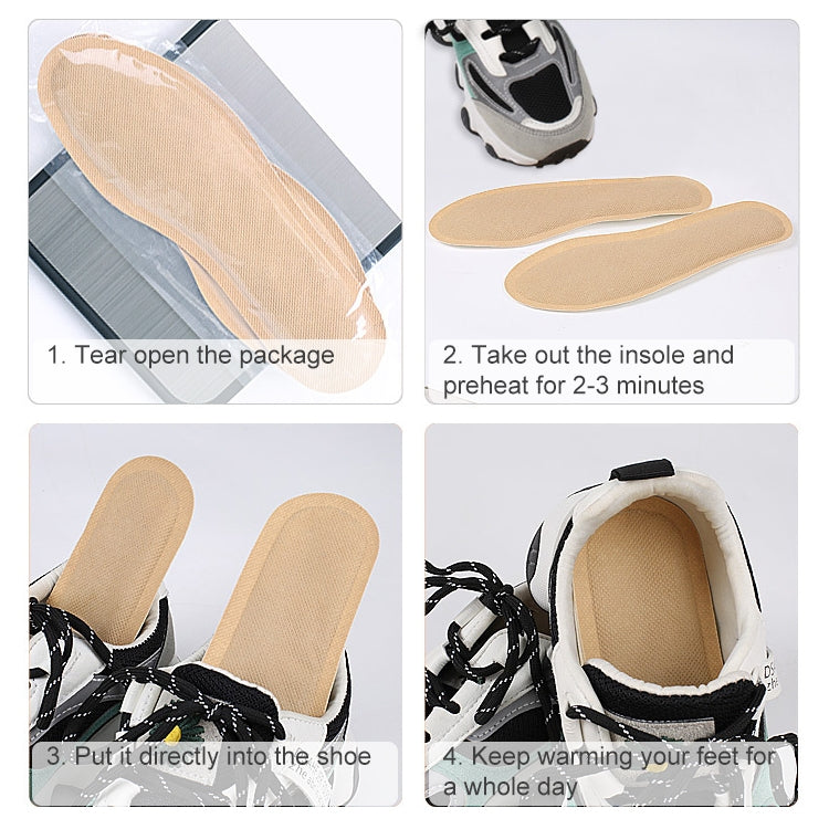 10 PCS 013 Self-heating Insoles Disposable Warm Shoe Paste Pads, For Men, For Women