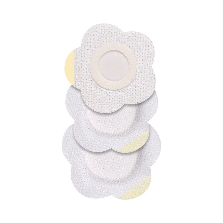 100 PCS 043 Plum Blossom-shaped Breathable Non-woven Fabric Adhesive Wound Dressing Pad, 6 x 6 x 2cm, 7 x 7 x 3cm