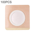 100 PCS 042 Spunlace Non-woven Stickers Anti-osmosis Three-volt Belly Button Plaster, 5x5x1.5cm, 6x6x2cm, 7x7x3cm, 8x8x4cm
