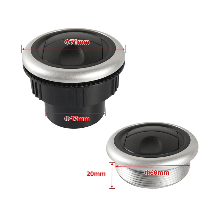 71mm RV Universal Air-conditioning Outlet, Hole Size: 60mm, A5681-03