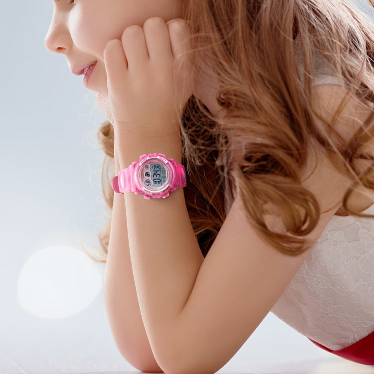 SKMEI 1451 LED Digital Stopwatch Chronograph Luminous Children Sports Electronic Watch, 1451(Yellow Shell Blue Circle), 1451(Black Shell Blue Circle), 1451(Transparent Pink Blue), 1451(Transparent Pink), 1451(Transparent Purple)                        ...