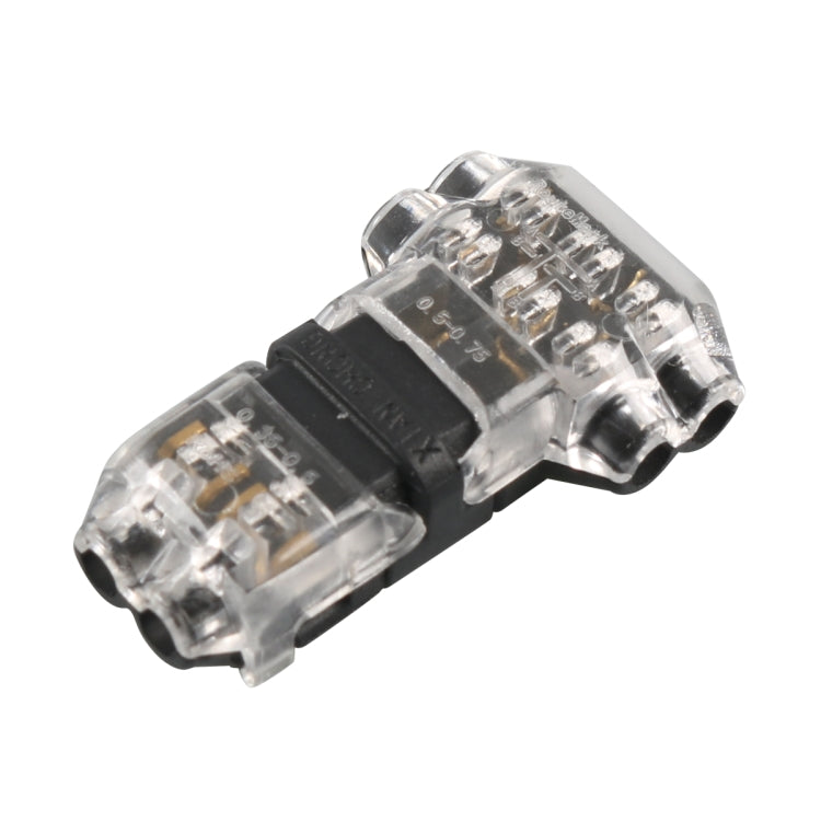 A6538 40 in 1 Car T-type + H-typeTransparent Stripping-free Terminal Block, 40 in 1