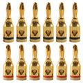 Car Gold-plated Red and Black 4mm Banana Head Audio Plug, A6520 12 in 1, A6521 24 in 1, A6522 32 in 1