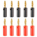 Car Red and Black Cover Gold-plated 4mm Banana Head Audio Plug, A6545 10 in 1, A6546 20 in 1, A6549 40 in 1