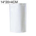 100 PCS/Set Matte Aluminum Foil Snack Stand-up Pouch, 14x20+4cm, 15x22+4cm, 16x24+4cm, 18x26+4cm, 20x30+5cm