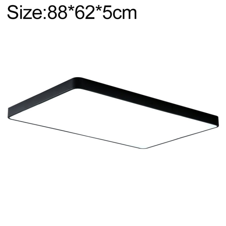 Macaron LED Rectangle Ceiling Lamp, White Light, 88x62cm, 110x70cm