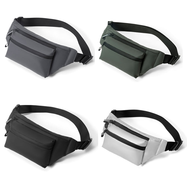 FEIHADUN cxs-321 Adjustable Oxford Cloth Waist Bag, Size: 32 x 12 x 6cm, cxs-321 (Black), cxs-321 (Grey), cxs-321 (Dark Green), cxs-321 (Silver)