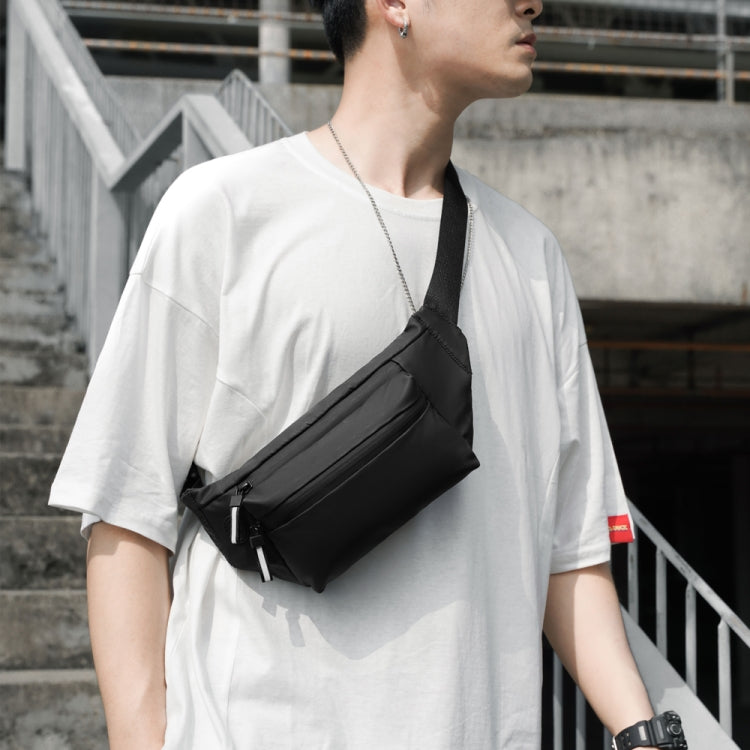FEIHADUN cxs-321 Adjustable Oxford Cloth Waist Bag, Size: 32 x 12 x 6cm, cxs-321 (Black), cxs-321 (Grey), cxs-321 (Dark Green), cxs-321 (Silver)