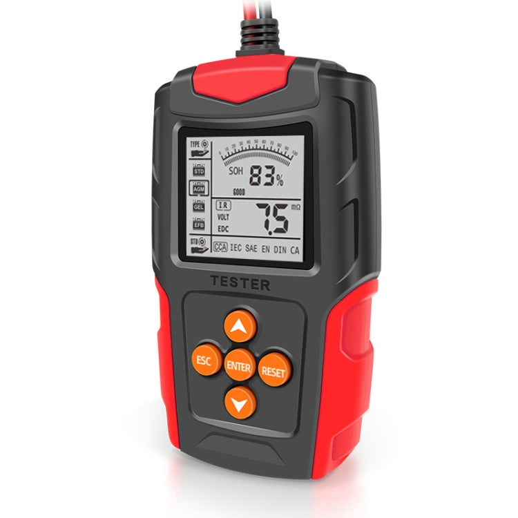 FOXSUR FBT200 12V / 24V Car Battery Tester, FBT200
