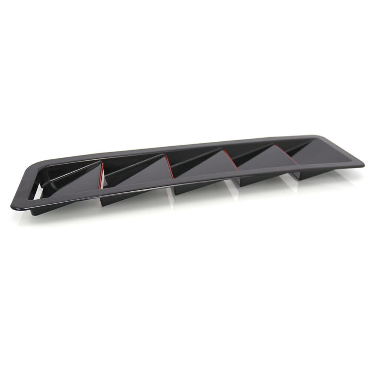 2 in 1 Car Air Intake Scoop Bonnet Hood Vent Louver Cooling Panel Trim Set, SSW007A-BK-R Black