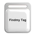 Findmy Tag Square Smart Bluetooth Anti- lost Alarm Locator Tracker, Square (White), Square (Black)
