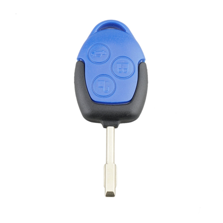 Straight Car Key Shell Round Embryo Metal Embryo Length 35mm for Ford Transit 3-button, A17, A153