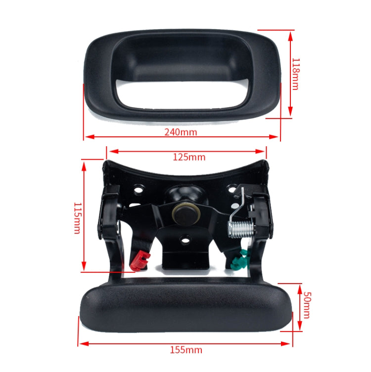 A6847 Car Tailgate Hinge Repair Kit 11570162 for GMC / Chevrolet, A6847